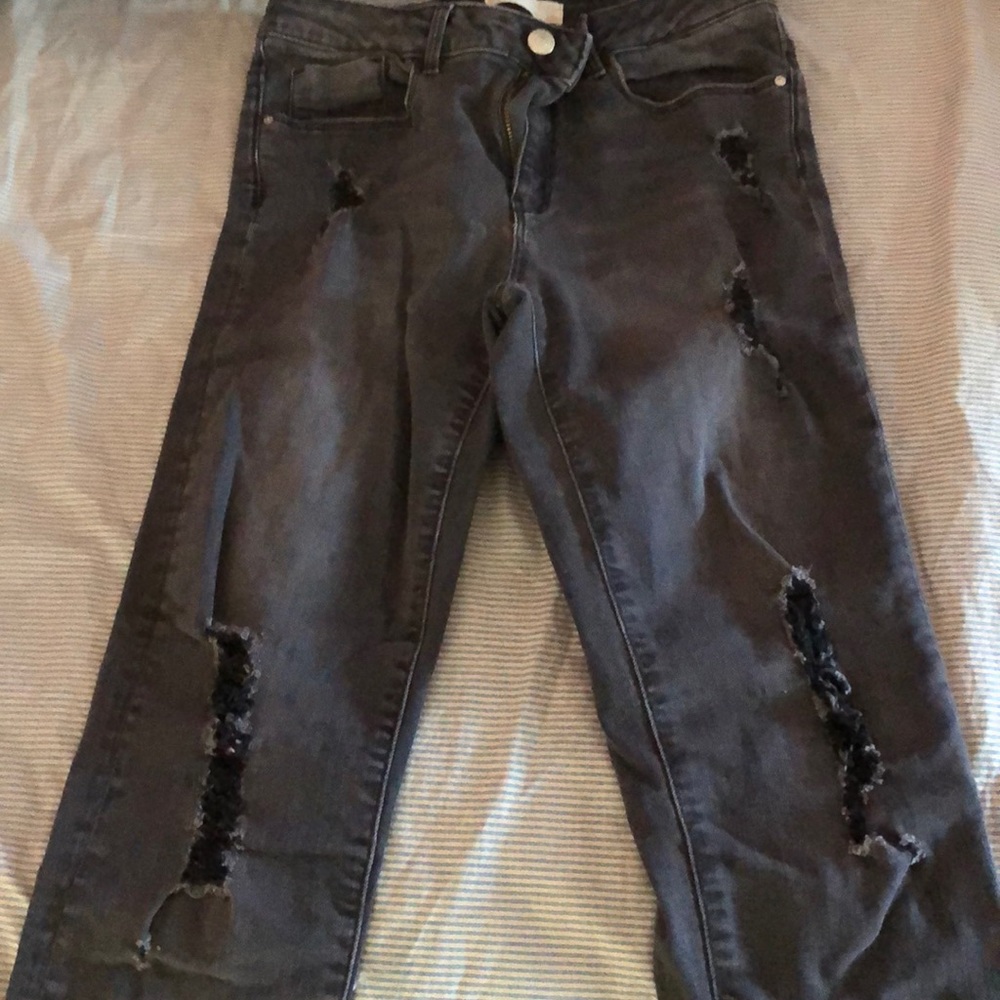 Girls ripped jeans